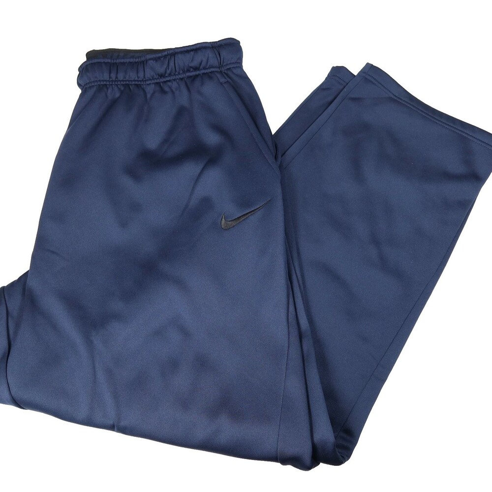 NEW Nike Dri-FIT Sweatpants Men's 3XL Navy Blue Fleece Lined Therma Athletic NWT